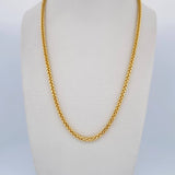 Cadena Franco 11.4gr / 60cm / 2.3mm Oro Amarillo +4 18K $