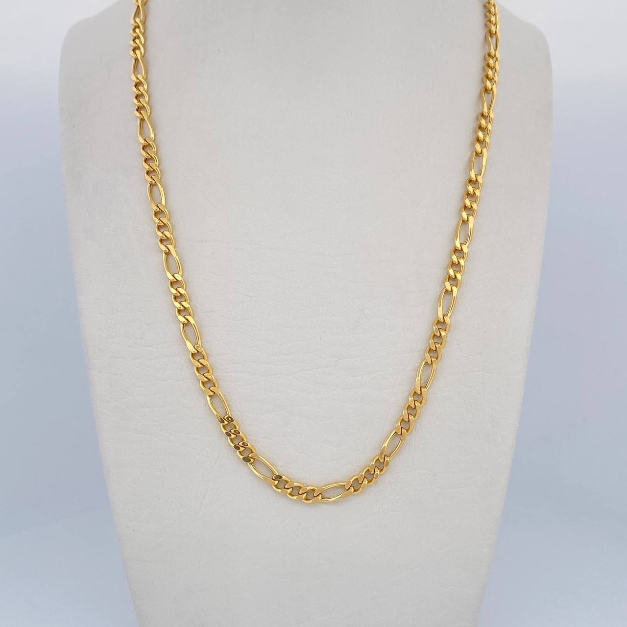 Cadena Figaro 10.2gr / 60cm / 3.6mm Oro Amarillo +0 18K $