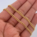 Cadena Cubana 7.65gr / 60cm / 2.7mm Oro Amarillo +0 18K $