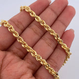 Cadena Lazo 10.3gr / 60cm / 4.2mm Oro Amarillo +3 18K $
