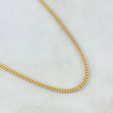 Cadena Cubana 10.8gr / 60cm / 2mm Oro Amarillo +0 18K