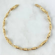 Pulso Rustico 3x1 Rombo 4.9gr / 21cm / 3.5mm Texturizado Oro Amarillo 18K