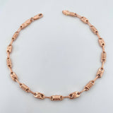 Pulso Rustico Tornillo 3.8gr / 21.6cm / 3.6mm Oro Rosa 18K $