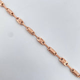 Pulso Rustico Tornillo 3.8gr / 21.6cm / 3.6mm Oro Rosa 18K $