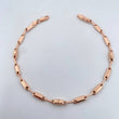 Pulso Rustico Rectangular 3.65gr / 20.8cm / 3.3mm Oro Rosa 18K $