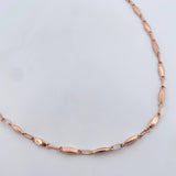 Cadena Rustica Capullo 8.1gr / 61.3cm / 3.1mm Punteada Oro Rosa 18K $