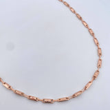 Cadena Rustica Barril 9.75gr / 60.8cm / 3.6mm Oro Rosa 18K $