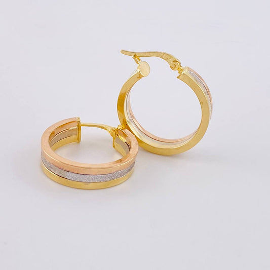 Candongas Adri Lisas 4 g / 2.3 cm Tres Oros 18K