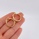 Candongas Adri Lisas 4 g / 2.3 cm Tres Oros 18K