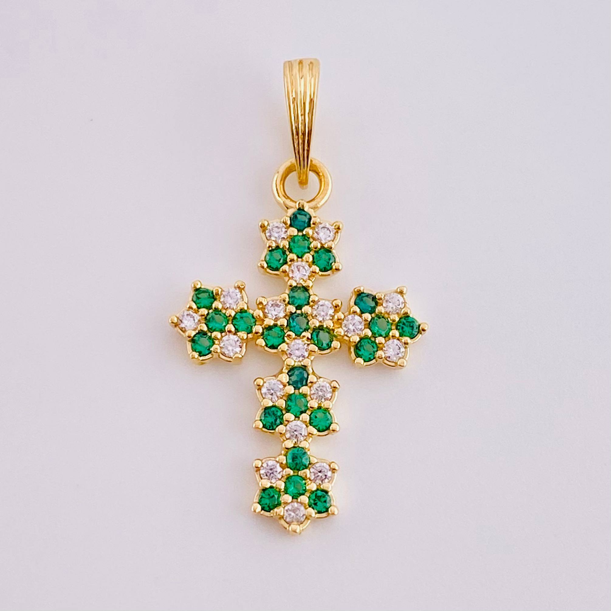 Dije Cruz Florenciana 1.45 g / 2.6 cm Oro Amarillo 18K