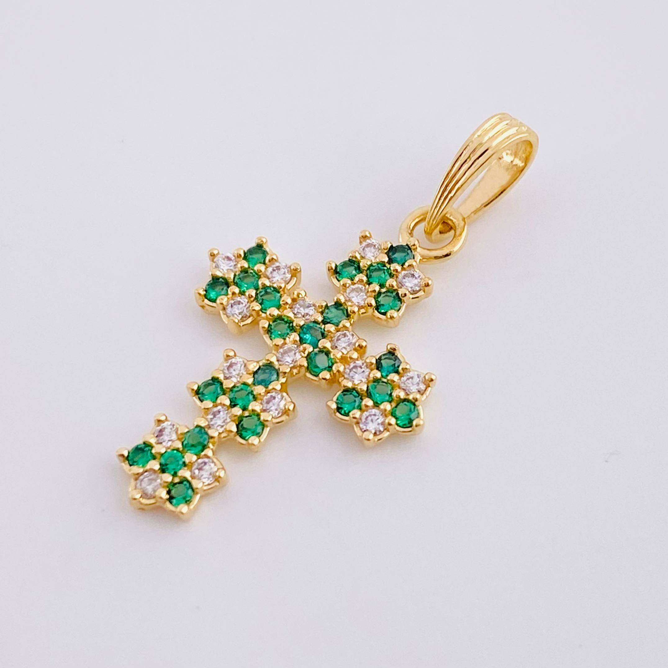 Dije Cruz Florenciana 1.45 g / 2.6 cm Oro Amarillo 18K