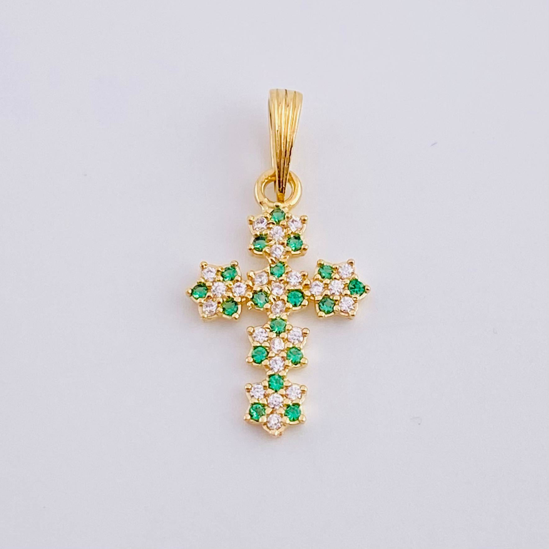 Dije Cruz Florenciana 1 g / 2.4 cm Oro Amarillo 18K