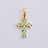Dije Cruz Florenciana 1 g / 2.4 cm Oro Amarillo 18K