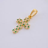 Dije Cruz Florenciana 1 g / 2.4 cm Oro Amarillo 18K