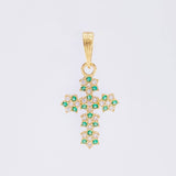 Dije Cruz Florenciana 1 g / 2.4 cm Oro Amarillo 18K