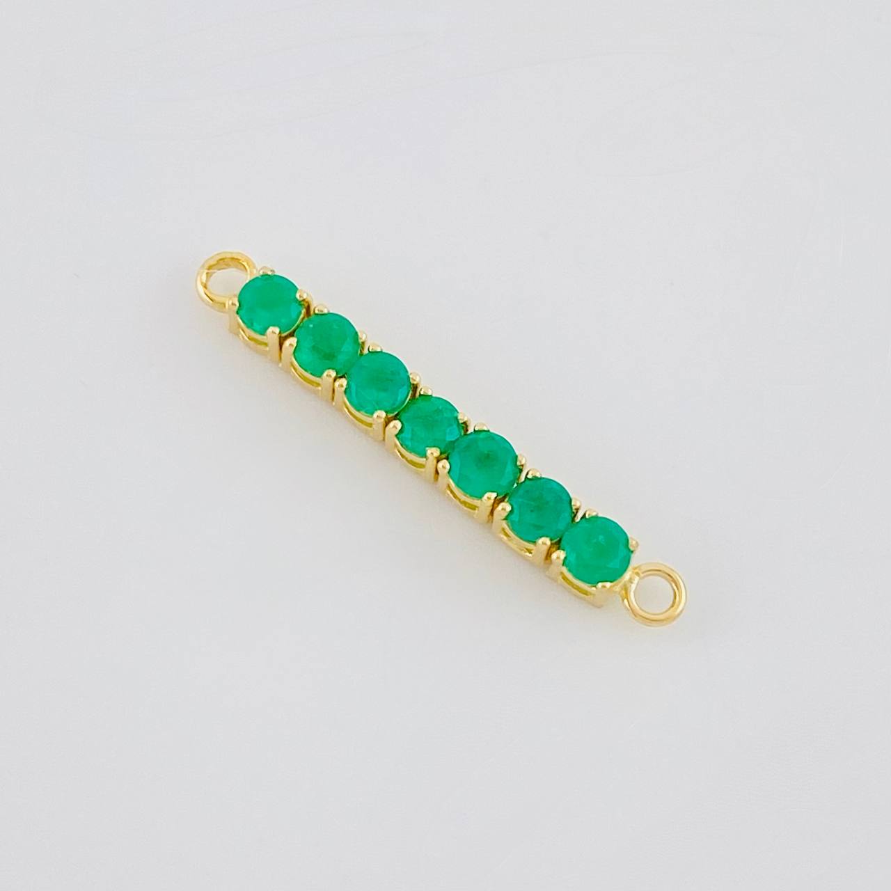 Herraje Septem Esmeraldas 84Pts 1.45 g / 3.7 cm Oro Amarillo 18K
