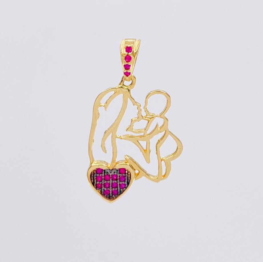 Dije Madre e Hijo 1.7g / 2.5cm Oro Amarillo 18K