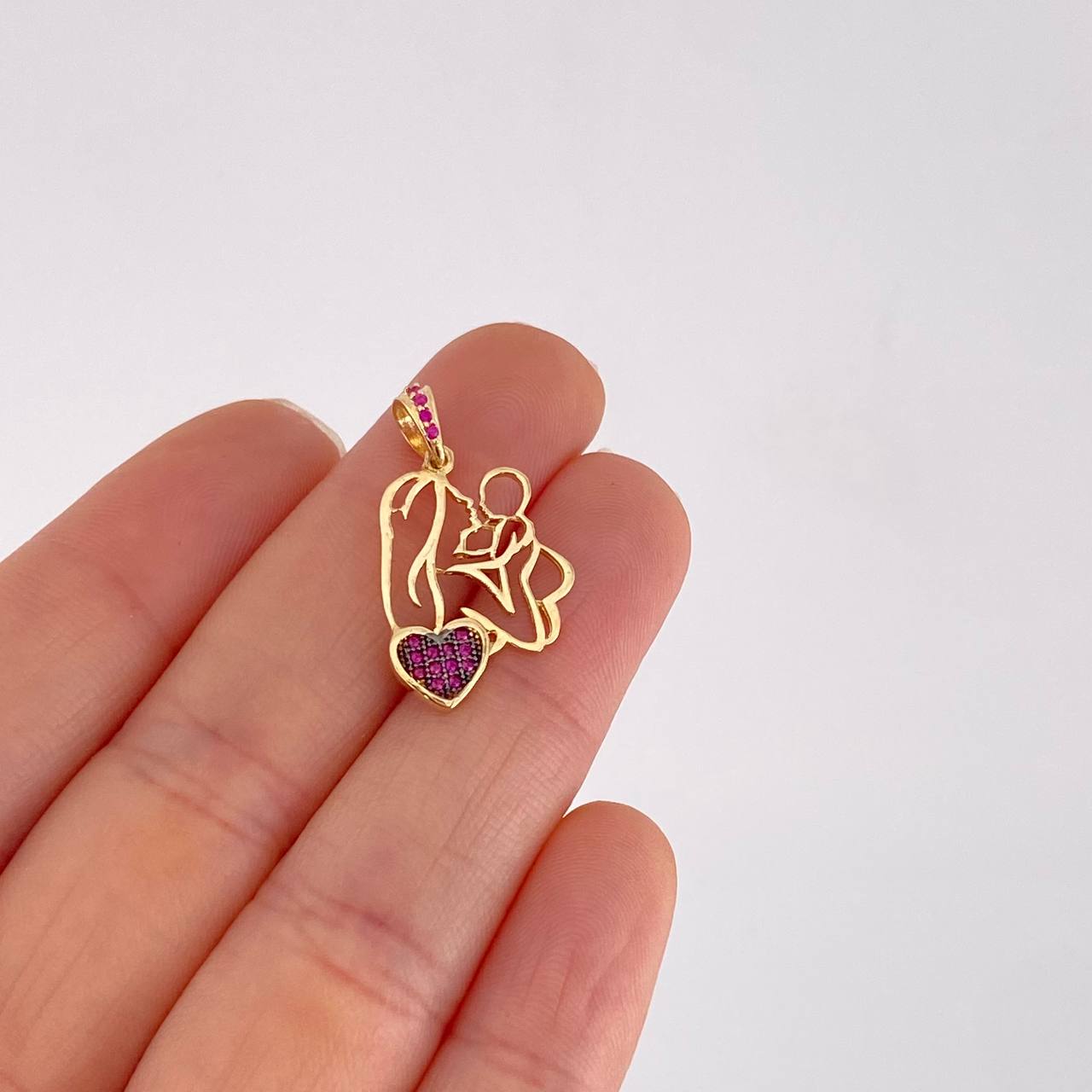 Dije Madre e Hijo 1.7g / 2.5cm Oro Amarillo 18K