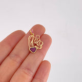 Dije Madre e Hijo 1.7g / 2.5cm Oro Amarillo 18K