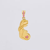 Dije Mujer Embarazada 1.7g / 2.5cm Oro Amarillo 18K