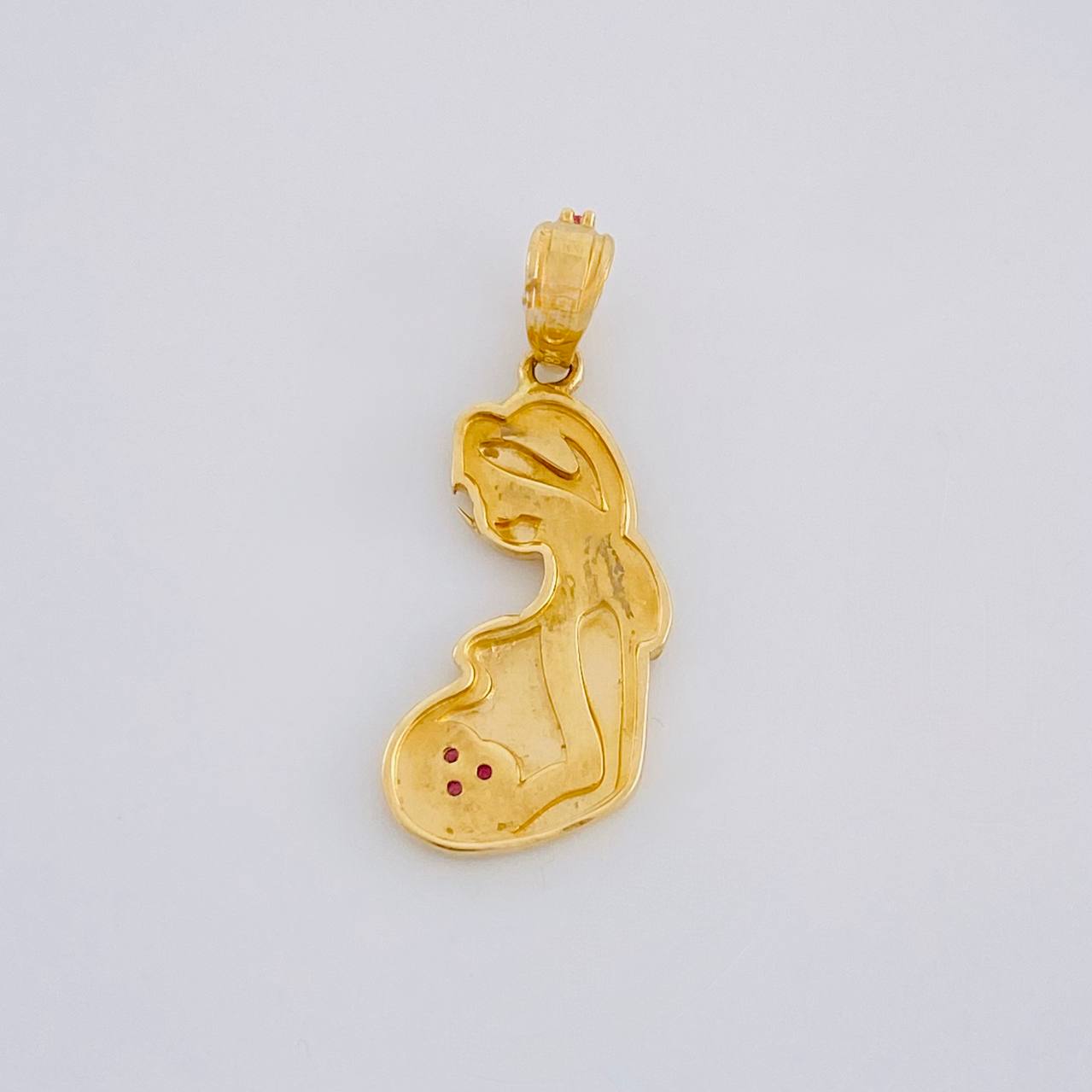 Dije Mujer Embarazada 1.7g / 2.5cm Oro Amarillo 18K