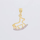 Dije Caballito de Juguete 0.9g / 2cm Oro Amarillo 18K