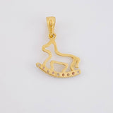 Dije Caballito de Juguete 0.9g / 2cm Oro Amarillo 18K