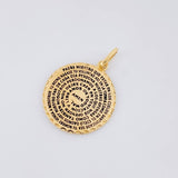 Dije Padre Nuestro Engranaje 3.2g / 2.8cm Oro Amarillo 18K
