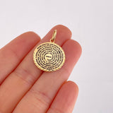 Dije Padre Nuestro Engranaje 3.2g / 2.8cm Oro Amarillo 18K