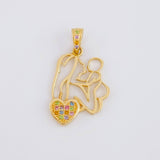 Dije Madre e Hijo 1.65g / 2.5cm Oro Amarillo 18K