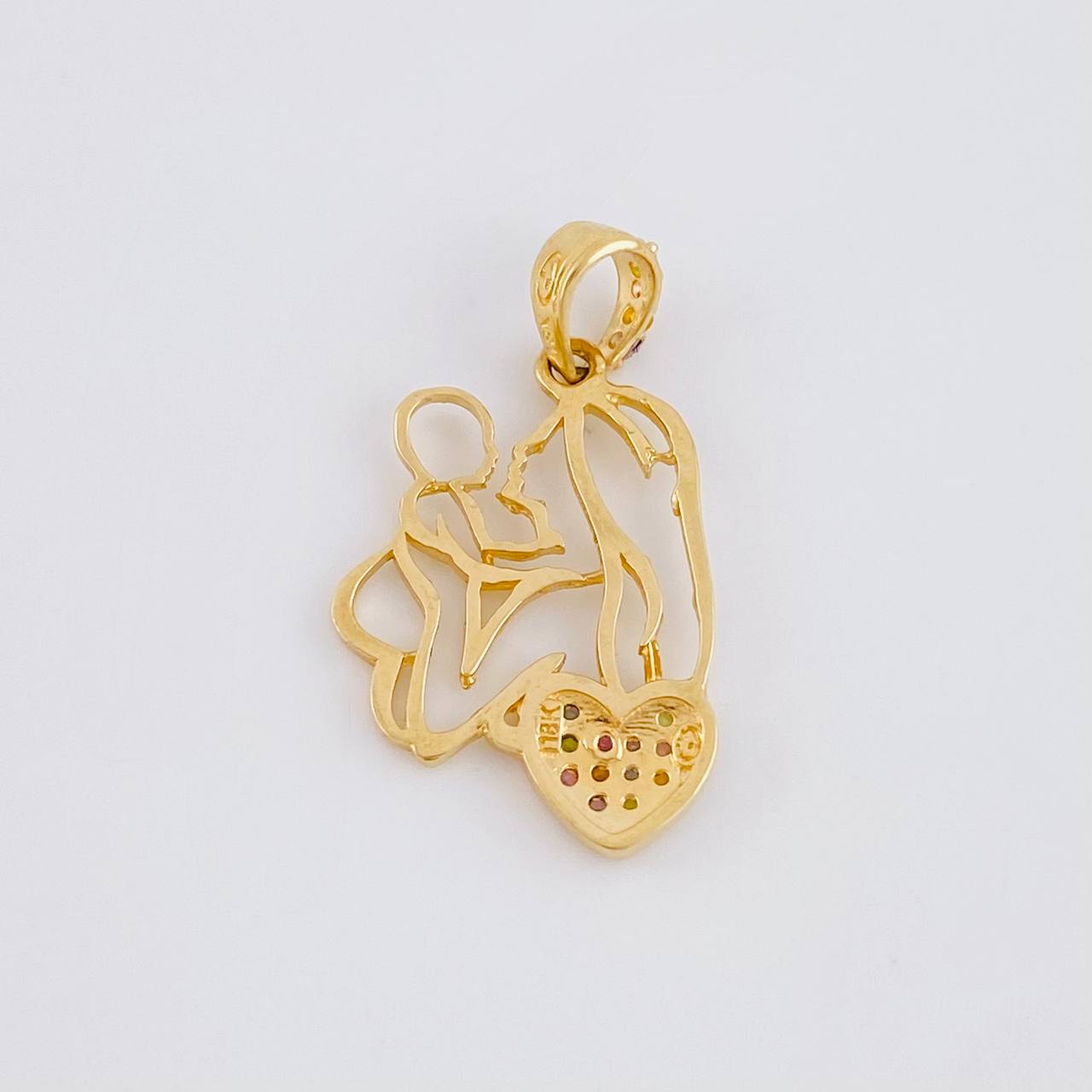 Dije Madre e Hijo 1.65g / 2.5cm Oro Amarillo 18K