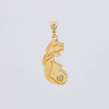 Dije Mujer Embarazada 1.7g / 2.5cm Oro Amarillo 18K