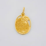 Dije Oración de la Virgen 1.9g / 2.4cm Oro Amarillo 18K