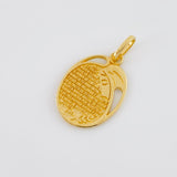 Dije Oración de la Virgen 1.9g / 2.4cm Oro Amarillo 18K