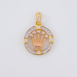 Dije Aro Corona 2.1g / 2.2cm Oro Amarillo 18K