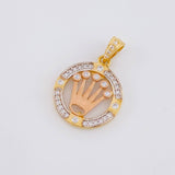 Dije Aro Corona 2.1g / 2.2cm Oro Amarillo 18K