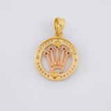 Dije Aro Corona 2.1g / 2.2cm Oro Amarillo 18K