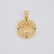 Dije Aro Corona 2.15g / 2.3cm Oro Amarillo 18K