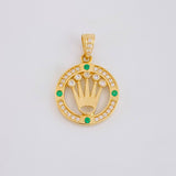 Dije Aro Corona 2.15g / 2.3cm Oro Amarillo 18K