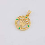 Dije Aro Corona 2.15g / 2.3cm Oro Amarillo 18K
