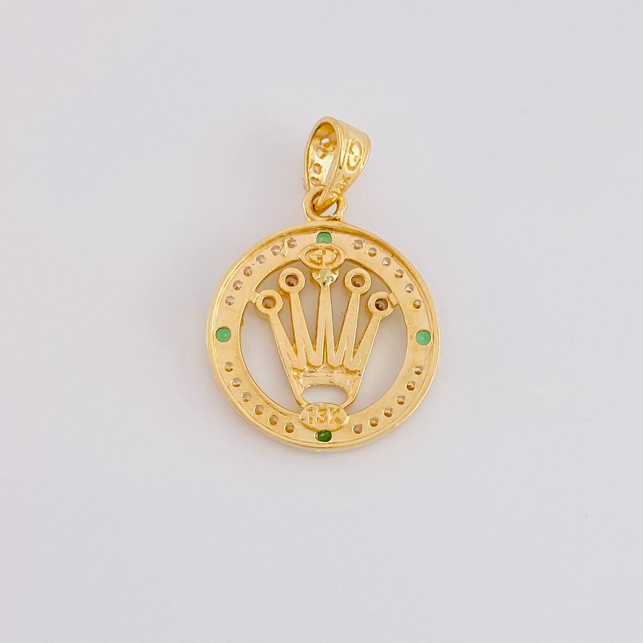 Dije Aro Corona 2.15g / 2.3cm Oro Amarillo 18K