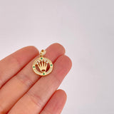 Dije Aro Corona 2.15g / 2.3cm Oro Amarillo 18K