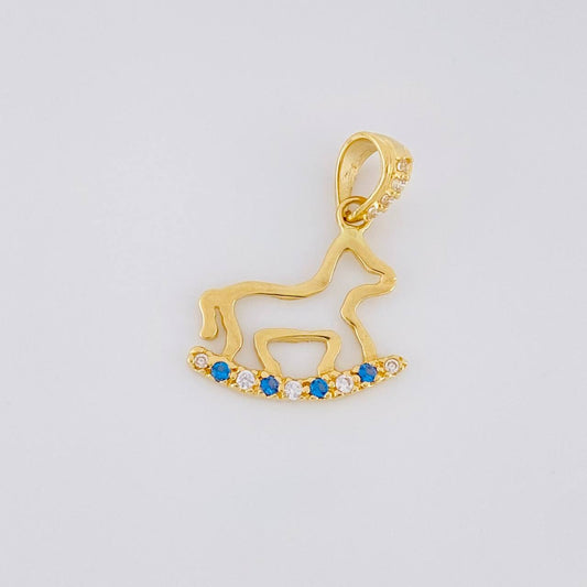 Dije Caballito de Juguete 0.85g / 2cm Oro Amarillo 18K