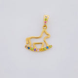 Dije Caballito de Juguete 0.85g / 2cm Oro Amarillo 18K