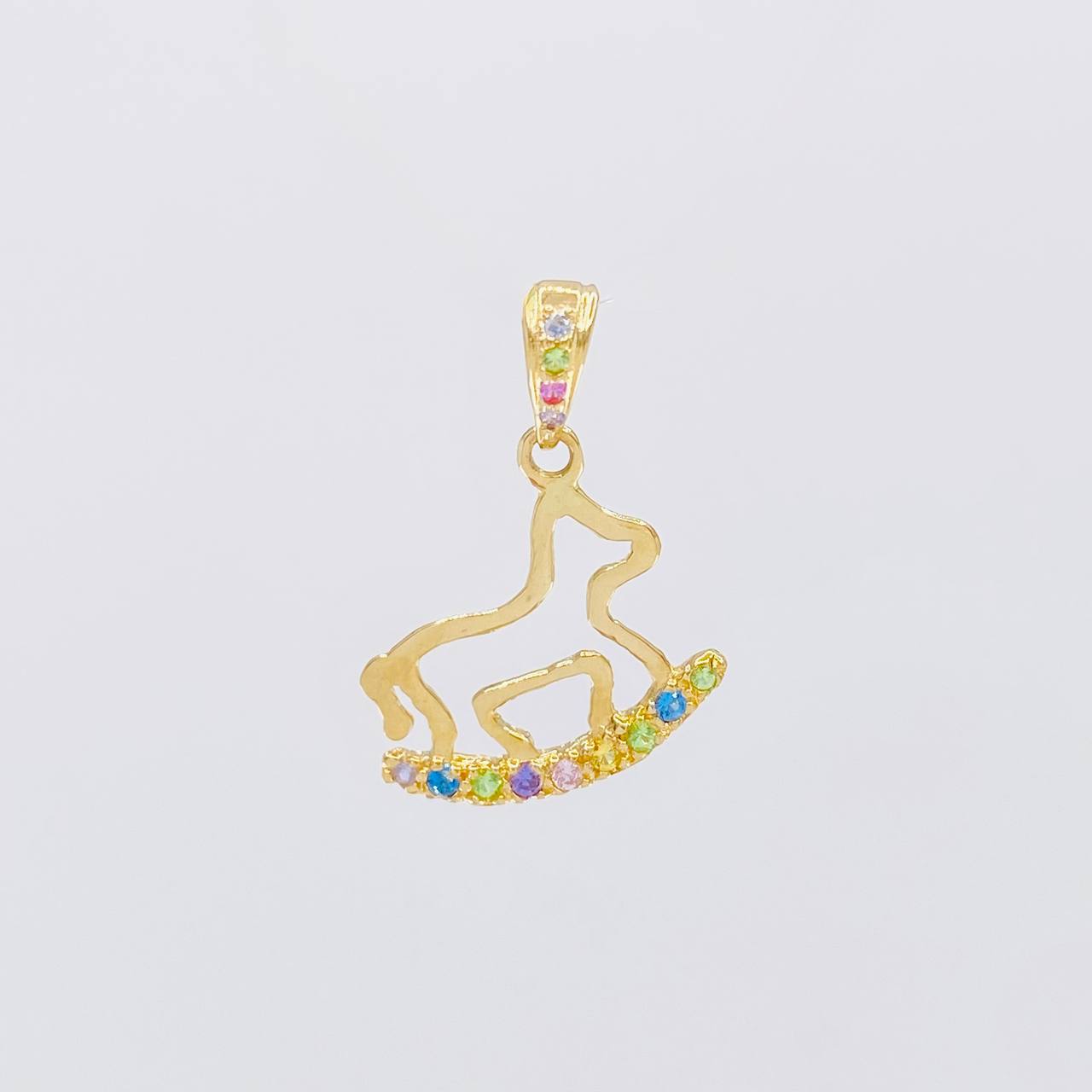Dije Caballito de Juguete 0.85g / 2cm Oro Amarillo 18K