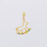 Dije Caballito de Juguete 0.85g / 2cm Oro Amarillo 18K
