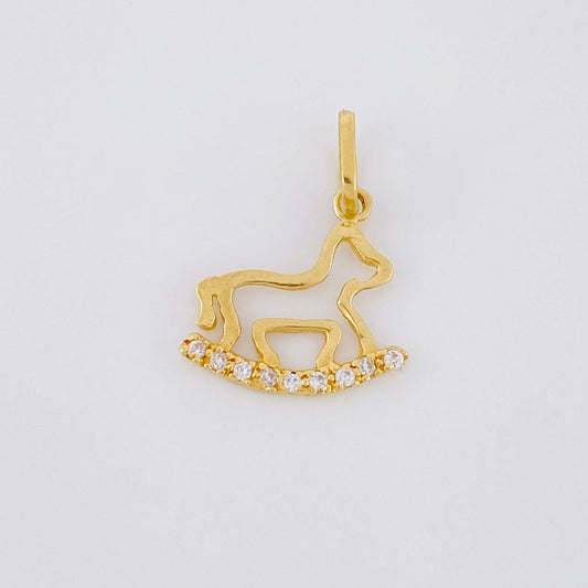 Dije Caballito de Juguete 0.75g / 2cm Oro Amarillo 18K