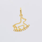 Dije Caballito de Juguete 0.75g / 2cm Oro Amarillo 18K