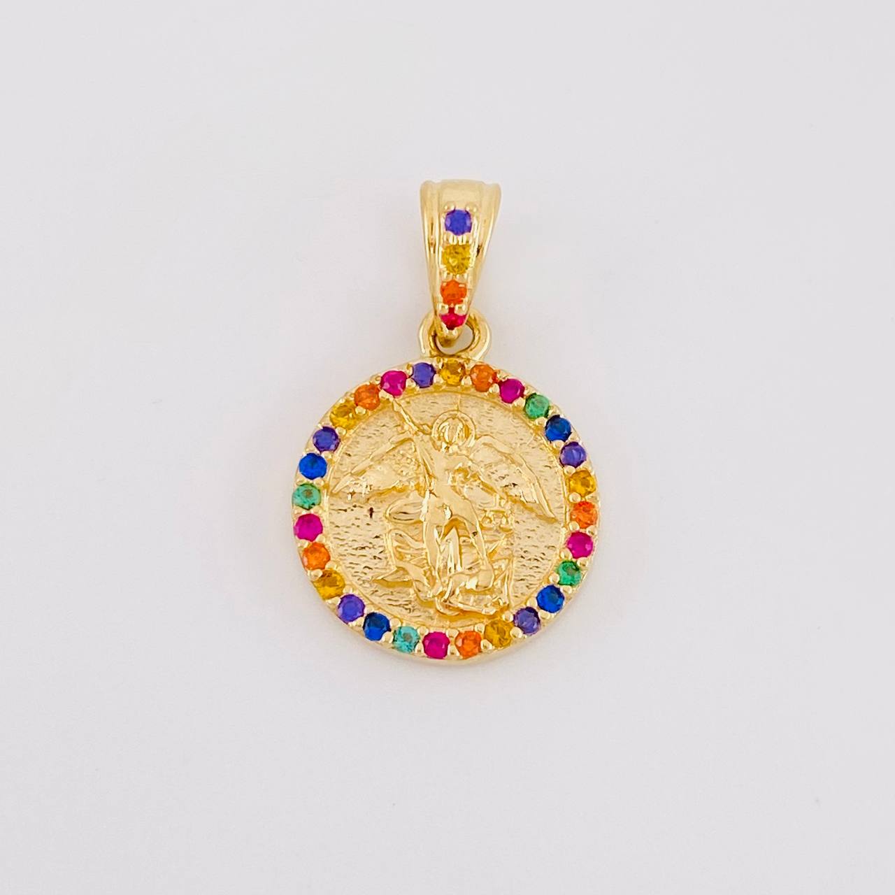 Dije San Miguel Arcángel 1.65g / 1.9cm Oro Amarillo 18K