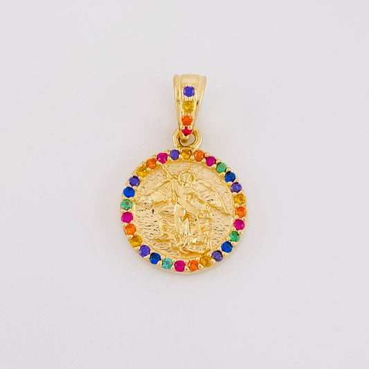 Dije San Miguel Arcangel 1.65g / 1.9cm Oro Amarillo 18K